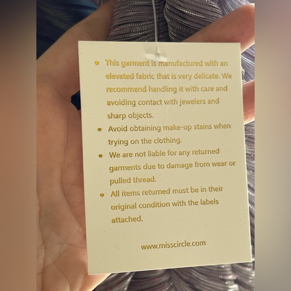 NWT Miss Circle PARRIS LAVENDER METALLIC CUTOUT RUCHED CHIFFON MAXI DRESS - Picture 4 of 11